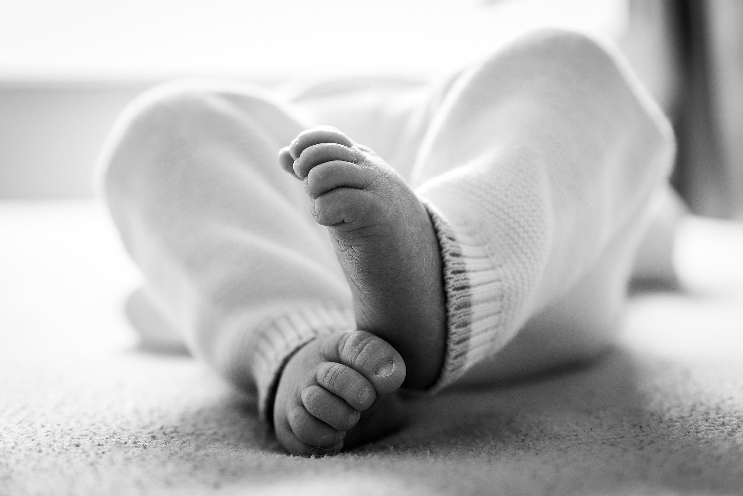 Portrait de nouveau-né réalisé à domicile à Montpellier