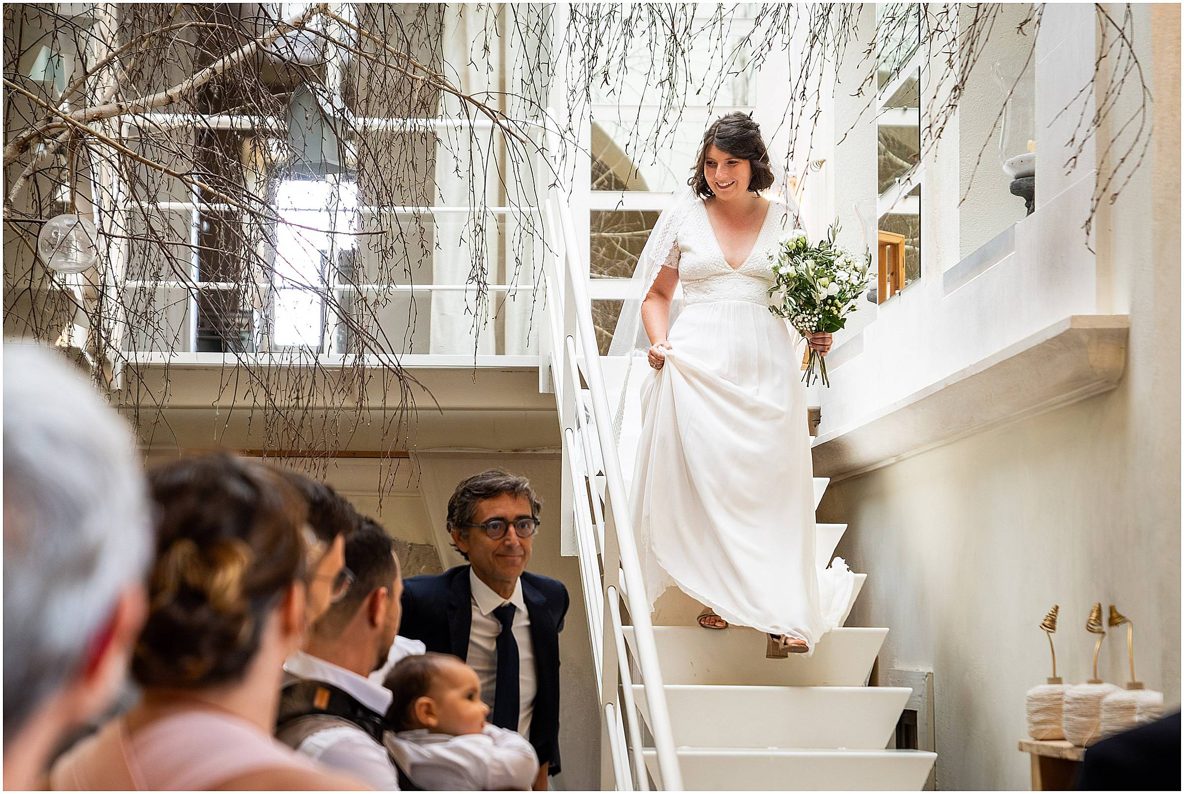 cérémonie laique en intérieur temps pluie photographe mariage