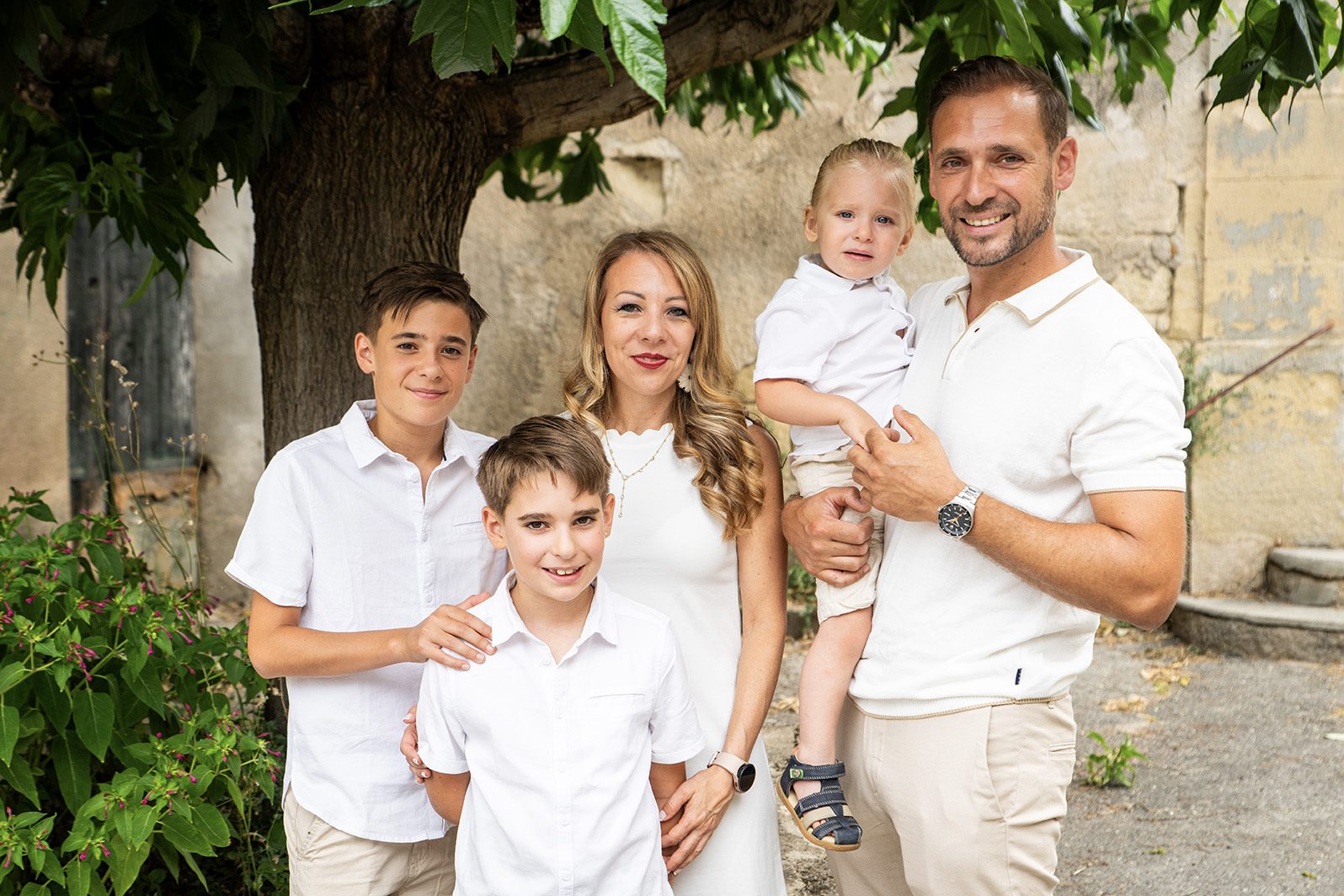 Photo de groupe lors d’un baptême à Montpellier